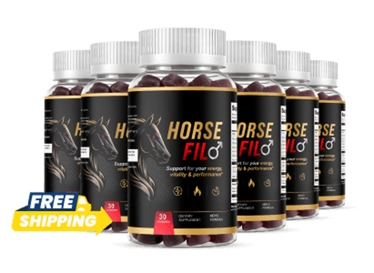HorseFil energy and stamina gummy bottles